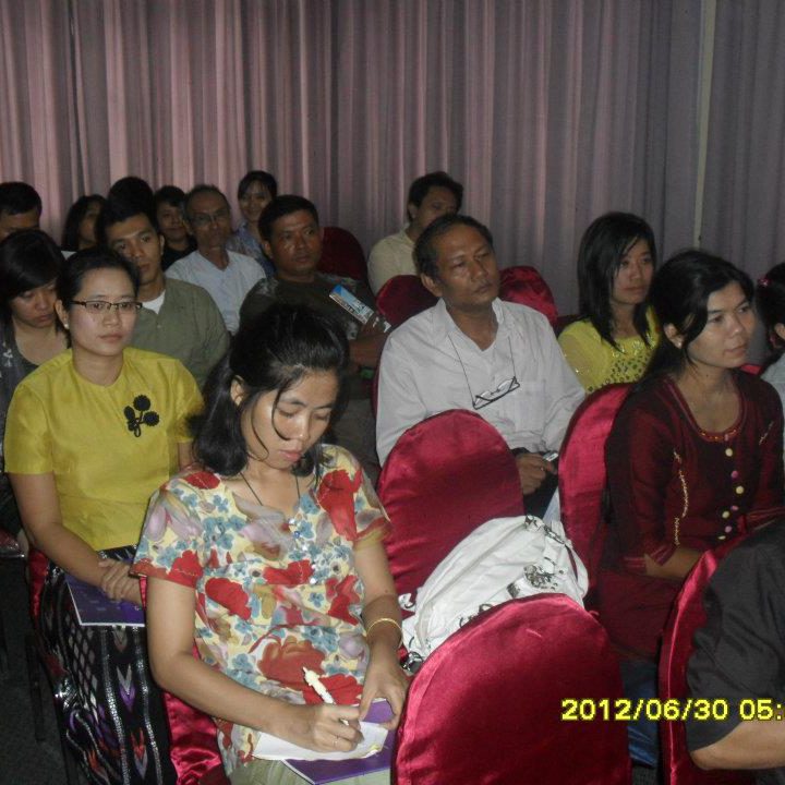 30 June 2012 တွင် ဆရာကြီးဒေါက်တာအောင်ထွန်းသက် ၏ “ပြောင်းလဲမှုကိုရင်ဆိုင်ခြင်း” နှင့် ဆရာကြီးဦးရဲမြင့်(စွန့်ဦးတီထွင်) ၏ “လူငယ်များအတွက် ကိုယ်ကျင့်တရားနှင့် စီးပွားရေးအတွေးအခေါ်” စသောခေါင်းစဉ်များဖြင့် Central Hotel , Yangon တွင်ကျင်းပခဲ့စဉ်